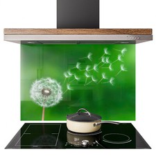 Glass Splashback Kitchen Tile Cooker Panel ANY SIZE Photo Dandelion Flower Seed