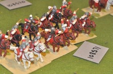 28mm roman era / sassanid - cavalry 12 figs gripping beast - (108571)