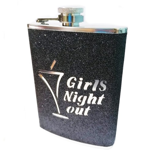 8oz hip flask black - hip,