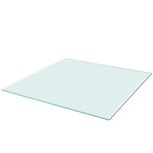 Clear tempered glass table - clear, top
