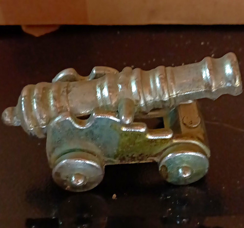 Brass miniature cannon canon - brass, cannon/canon