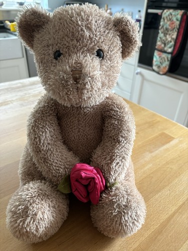 Rosebud teddy bear - a, 40cm