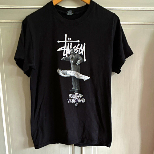 Stussy men black graphic - black,
