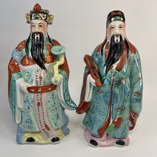 Ceramic Fu & Lu Ornaments -