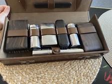 Vintage Large Men’s Shaving Grooming Set Circa 1950 Goodwood Revival Collectors