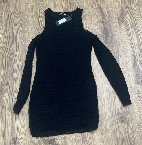 Motel black mesh line short - motel,
