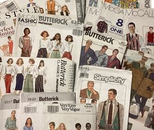 Vintage Sewing Pattern Bundle 20+ Butterick McCall's Vogue Simplicity 1980s 1990