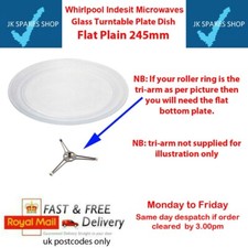 Glass Turntable Plate for Sharp R-270 , Sharp R-209 Microwave Oven (245mm)