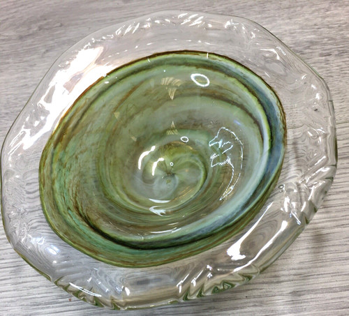 Alum bay glass dish with - glass,