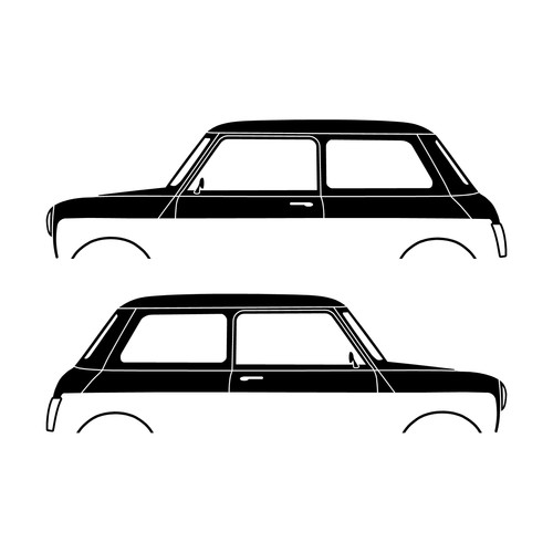 Set car decal stickers - set,