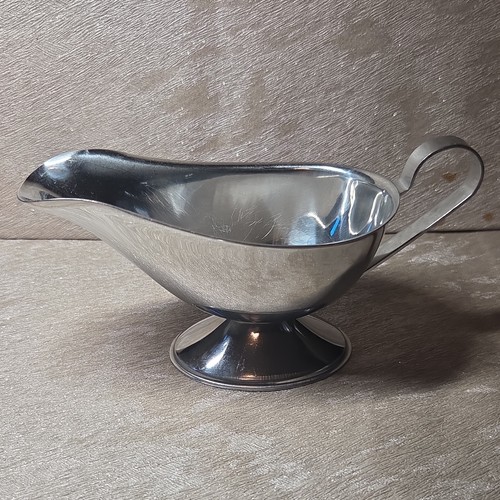 Stainless steel gravy boat - steel,