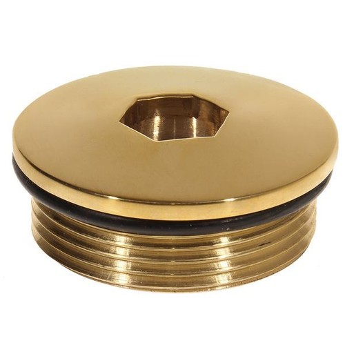 Brass pump out - ag, cap