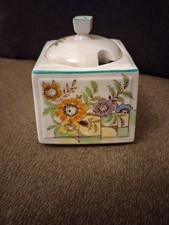 Bouquet Garni design by Taunton Vale in the 1970s  Jam Or Sugar Pot