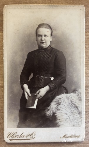 Cabinet card photo portrait - card,