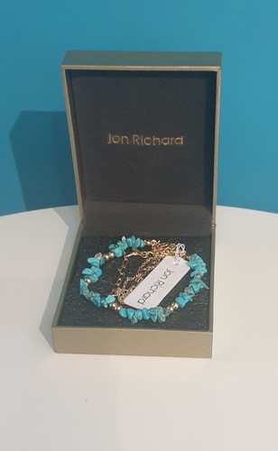 Turquoise gemstone bracelet - turquoise,