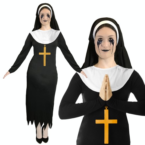 Nun costume with cross - costume,