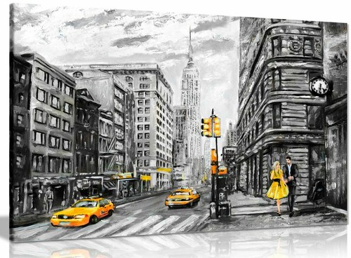 Black white yellow new - new, york