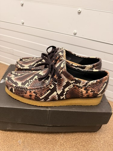 Clarks wallabee brown - clarks, snake