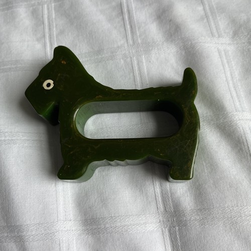 Vintage green marbled bakelite - green,
