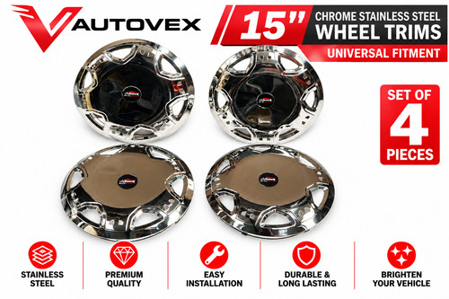 Chrome wheel trims hub - chrome,