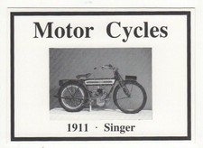 Motor Cycle Trade Card. 1911