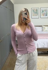 ZARA Lilac Fine Cable Knit