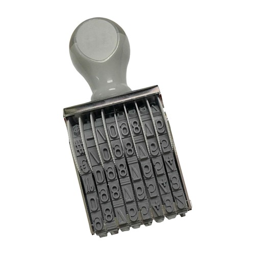 Rubber number stamp digits - 8,