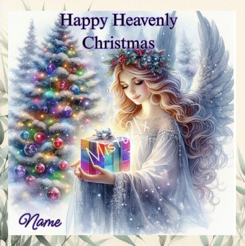Personalised angel greeting - personalised,