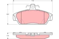 Brake Pad Set, disc brake for MG ROVER:MGF,MG TF,100 Convertible GBP90337