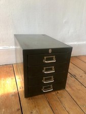Rare Mid-Century Industrial Steel Filing Cabinet; very good condition 