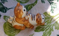 Cat salt & pepper pots shakers cruets cheeky naughty loving Cyprus