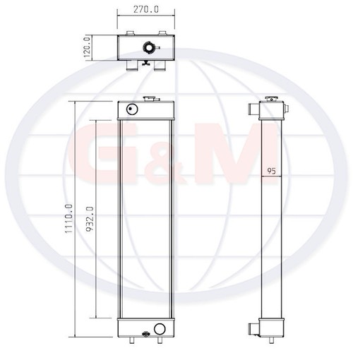 Radiator for komatsu wheeled - radiator,