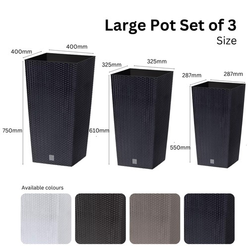 Set flower pots tall - flower,