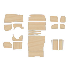 Citroen Berlingo 2008-2018 - Full Ply Lining Kit With Bulkhead