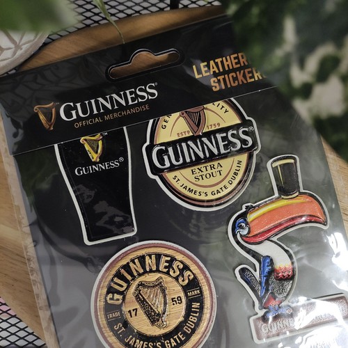 Guinness leatherette stickers - guinness,