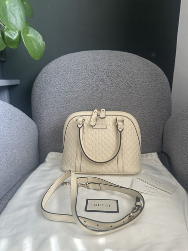 Gucci leather dome handbag - leather,
