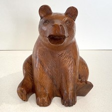 Wooden Bear Carving Hand