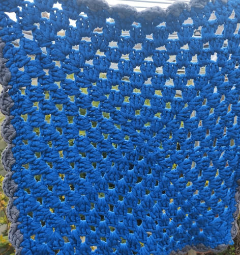 Vintage granny knit blanket - granny,