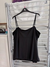 Ladies Blacktop With Thin Adjustable Straps And Three Black Buttons. Size 24