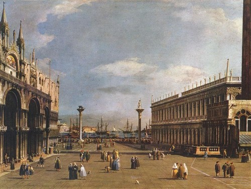 Canaletto the piazzetta - canaletto,