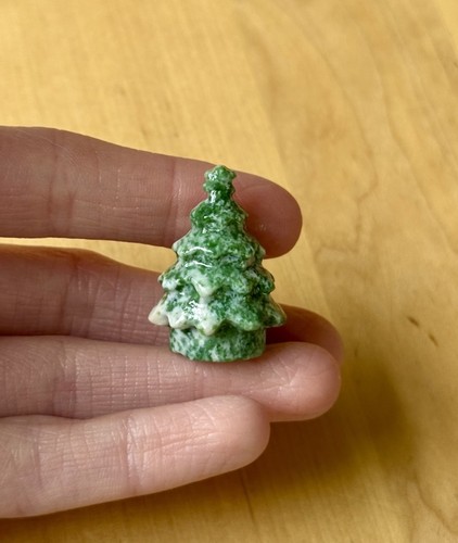 Green tree agate crystal - crystal, mini