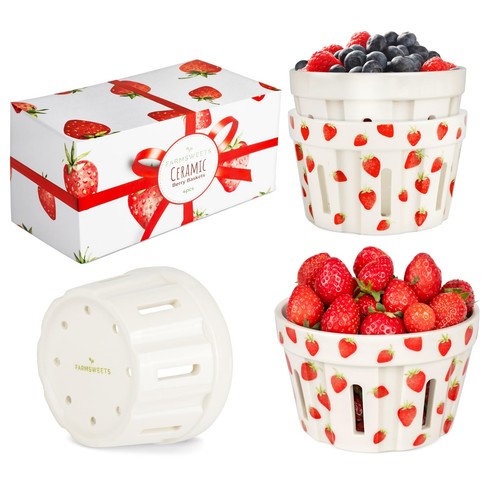 Ceramic berry basket - berry, of