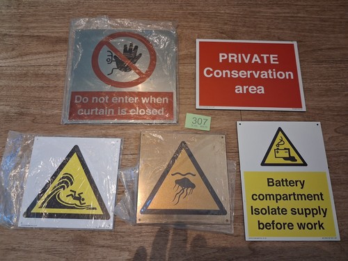 Viking warning sign - 5x,