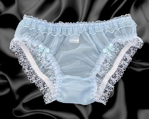 Baby blue sissy - sissy, nylon