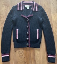 Sara Berman Chunky knitted 100%wool bomber S NWOT