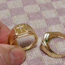 NEW MENS TEN KARAT YELLOW GOLD