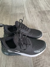 Ladies Black Pull-On Lace-Up Nike Air 27C Trainers, Size 5.UK. 38.EU.