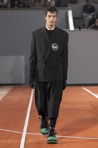 Lacoste black wool blend - lacoste,