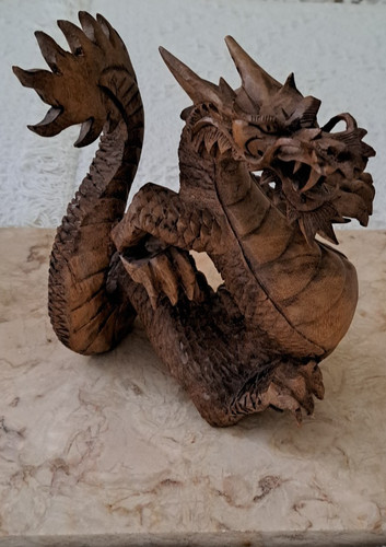 Hand crafted wooden - crafted, dragon
