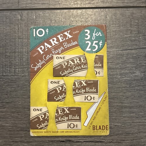 Old parex razor blades - 3,
